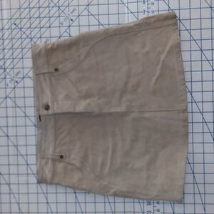 Tan suede mini skirt size 2